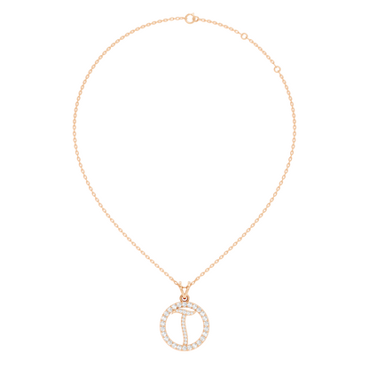 Minimalist Diamond Pendant for Her Elegant Handmade Jewelry In 14K Solid White Gold