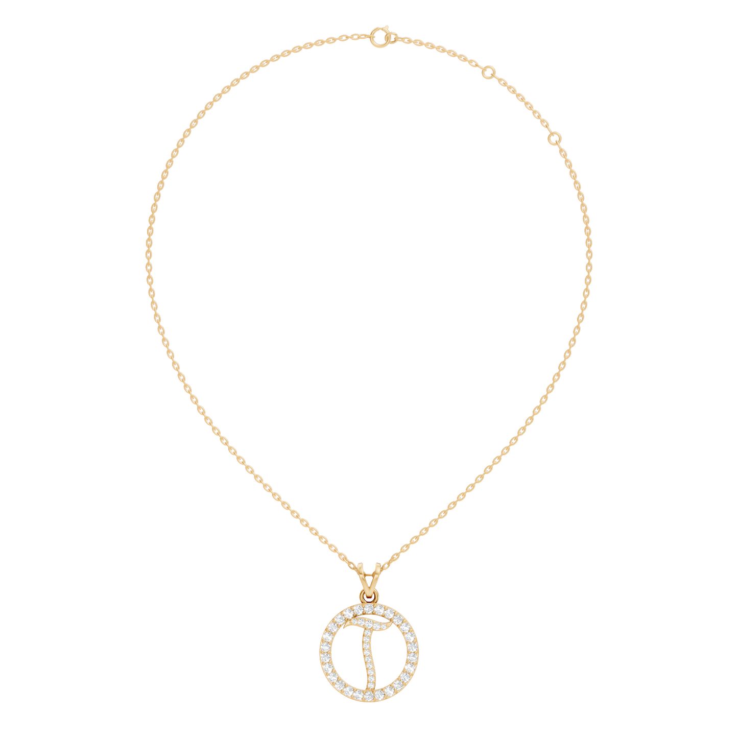 Minimalist Diamond Pendant for Her Elegant Handmade Jewelry In 14K Solid White Gold