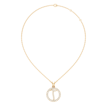 Minimalist Diamond Pendant for Her Elegant Handmade Jewelry In 14K Solid White Gold