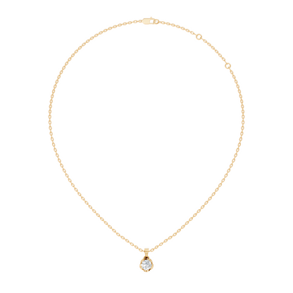 0.40 CT Round Labgrown Round Shape Diamond Pendant Perfect For Weddings & Anniversaries