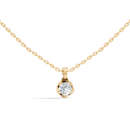 0.40 CT Round Labgrown Round Shape Diamond Pendant Perfect For Weddings & Anniversaries