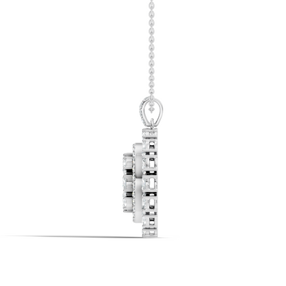 4.24 CT Oval Cut Diamond Pendant Necklace Sparkling Anniversary Gift For Her