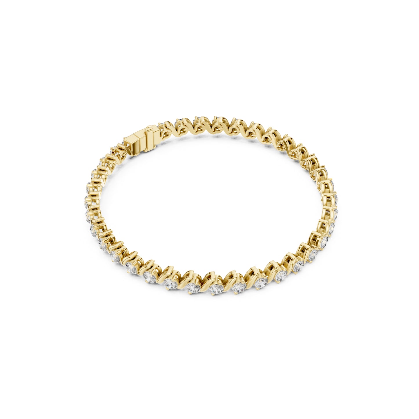 3.24  Ct Round Cut Top Grade Diamond Vintage Antique Delicate Stunning Party Wear Tennis Bracelet