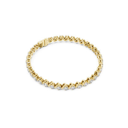 3.24  Ct Round Cut Top Grade Diamond Vintage Antique Delicate Stunning Party Wear Tennis Bracelet