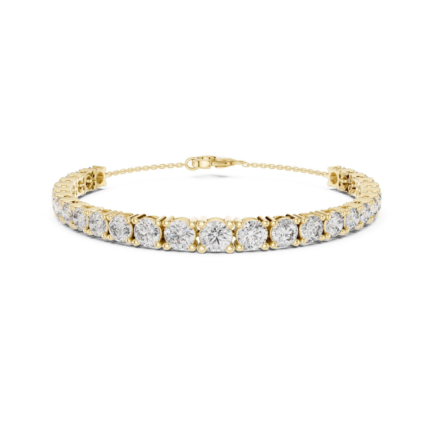 7.14Ct Round Cut High Quality Lab Grown Diamond Vintage Cluster Sparkling Dainty Charm Bracelet For Women's