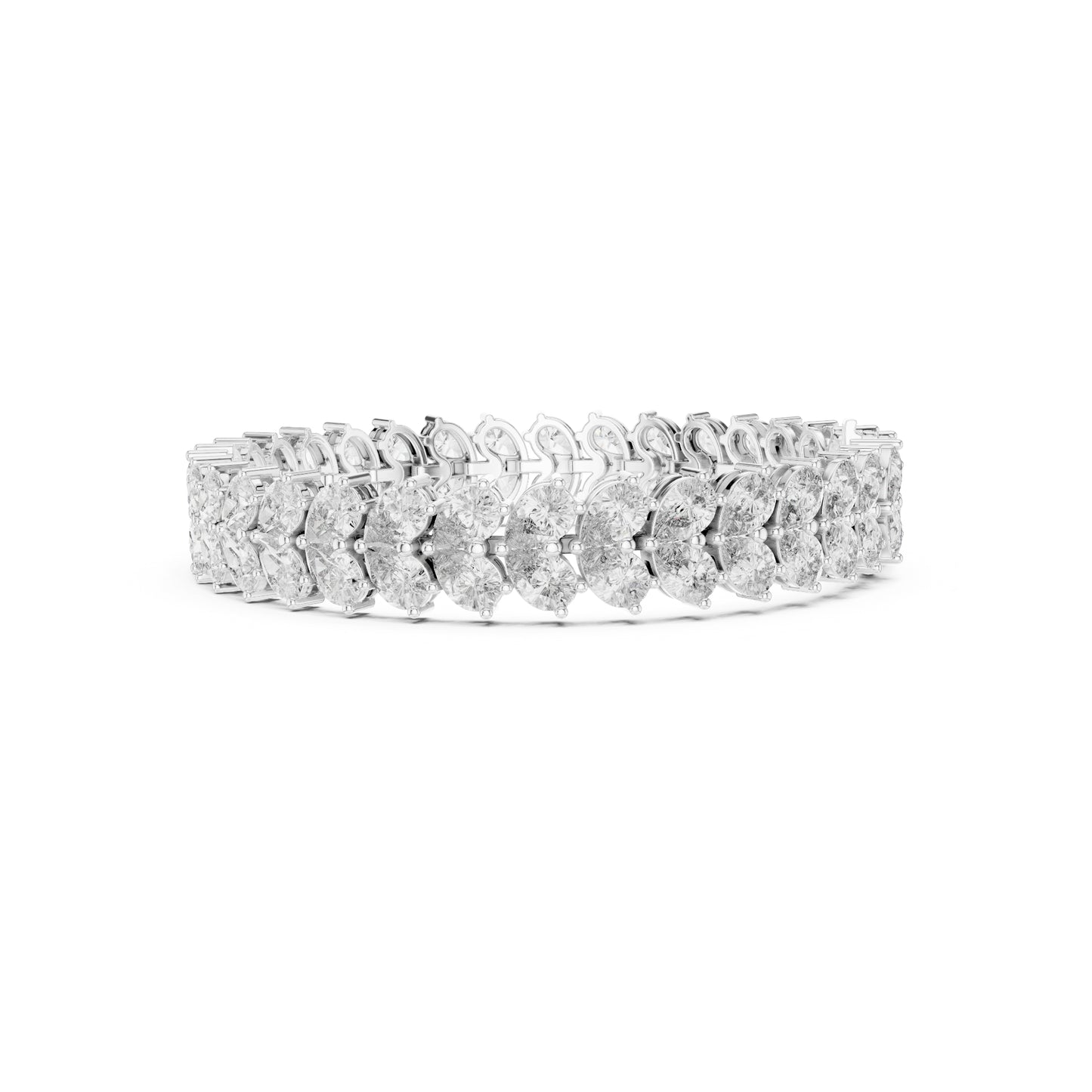 17.58 CT  pear Cut Top Grade Diamond Unique Simple Delicate Cluster Tennis Bracelet Gift For Her