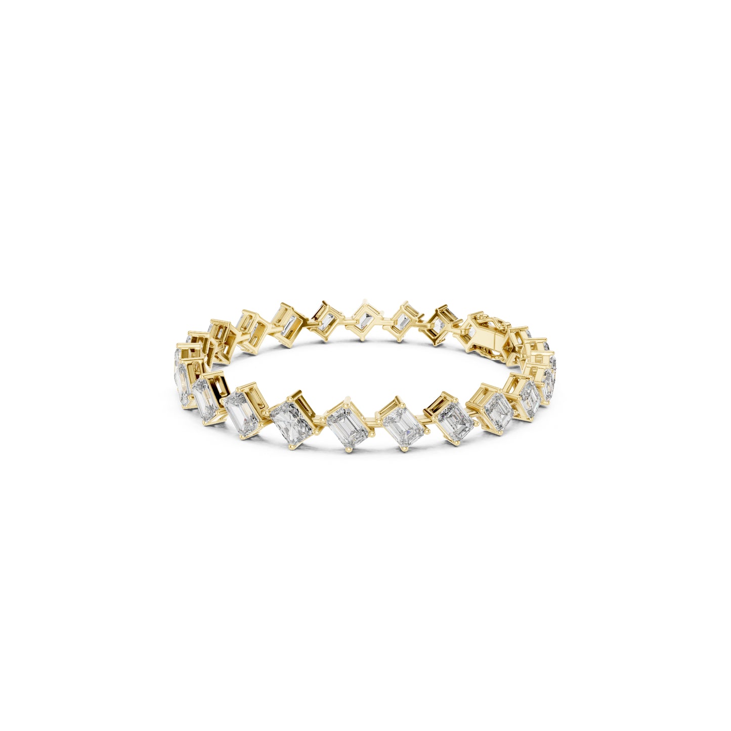 Vintage 15.79 Round Cut Lab Grown & Natural Diamond Unique Delicate Classic Dainty Stackable Tennis Bracelet For Her