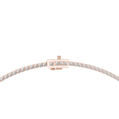 4.53 Ct Round & Pear Shape Lab Grown Solid vintage Diamond Necklace For Anniversary Gift