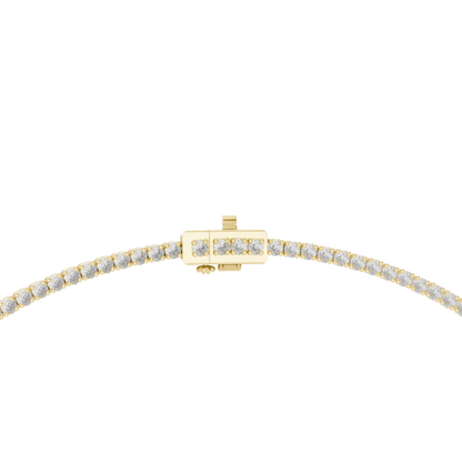 4.53 Ct Round & Pear Shape Lab Grown Solid vintage Diamond Necklace For Anniversary Gift