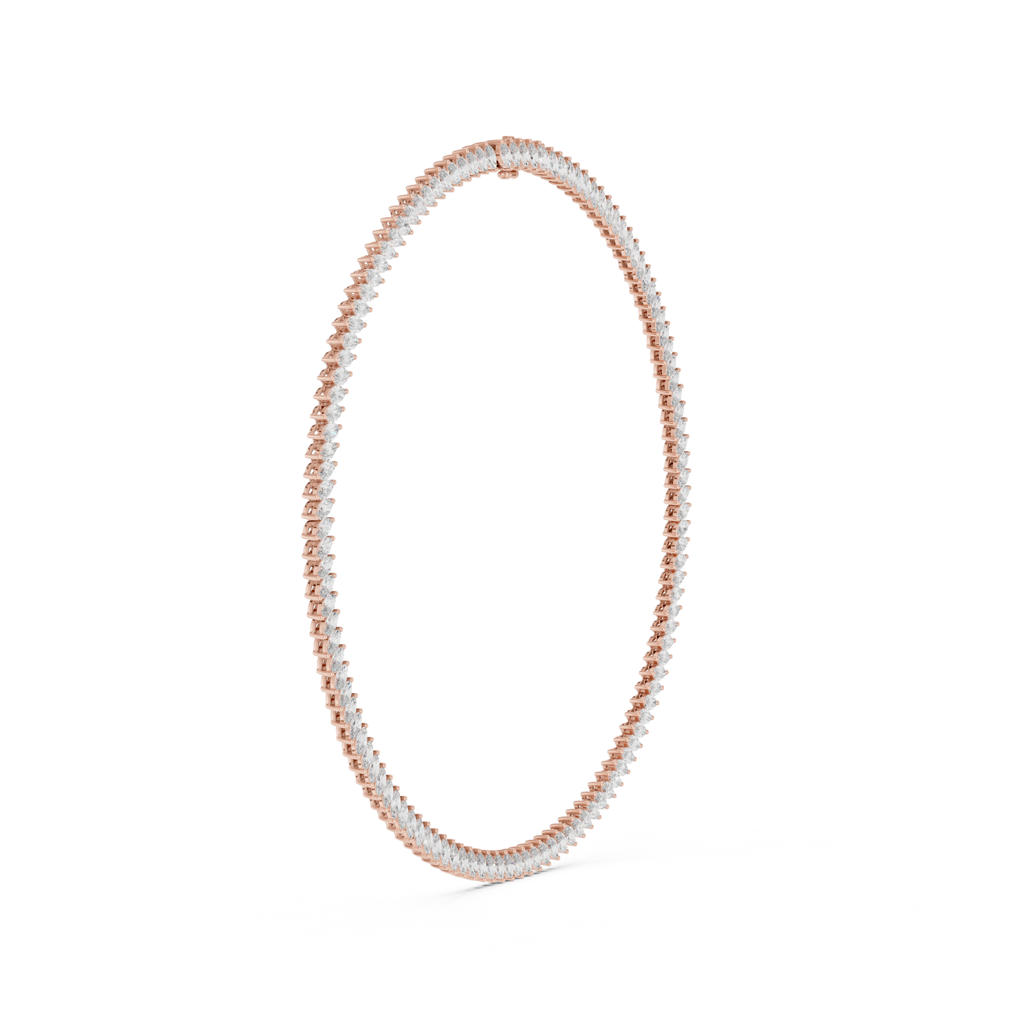 Marquise Cut Lab Grown & Natural Diamond Very Stunning And Classic Look Women Necklace For Her