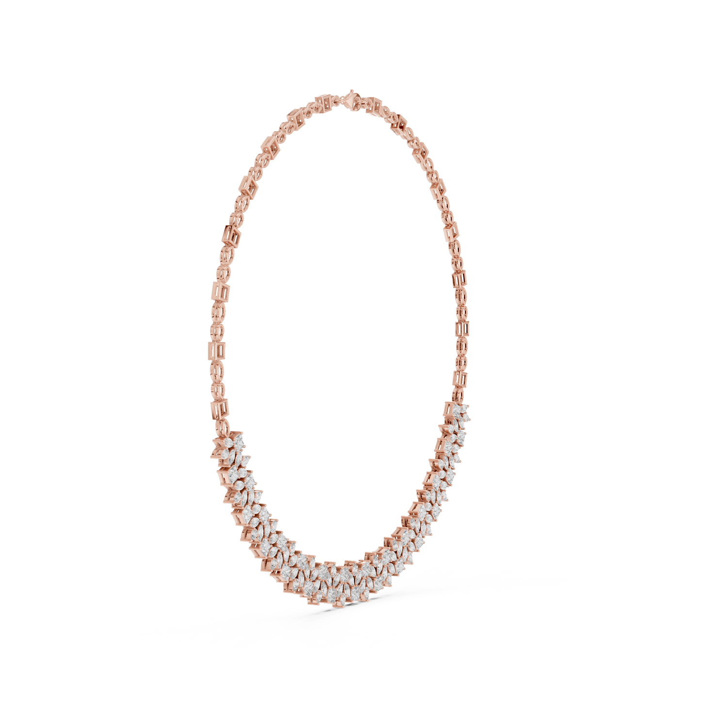23.22 Ct Pear, Princess And Marquise Cut Lab Grown Diamond New Classic Diamond Necklace for Her