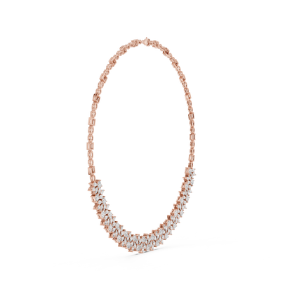 23.22 Ct Pear, Princess And Marquise Cut Lab Grown Diamond New Classic Diamond Necklace for Her