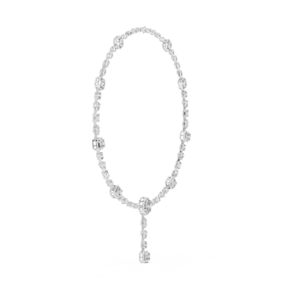 10k Solid Gold White Gold All Shapes Lab Grown Diamond Daily Wear Diamond Necklace For You