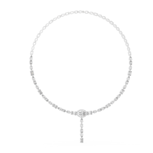 15.73 Ct 14k Solid Gold Lab Grown Diamond Graduation Diamond Necklace For Anniversary Gift