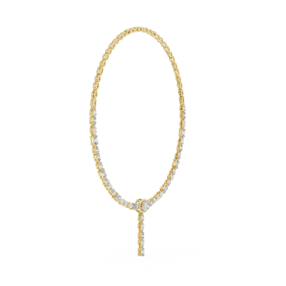 15.73 Ct 14k Solid Gold Lab Grown Diamond Graduation Diamond Necklace For Anniversary Gift