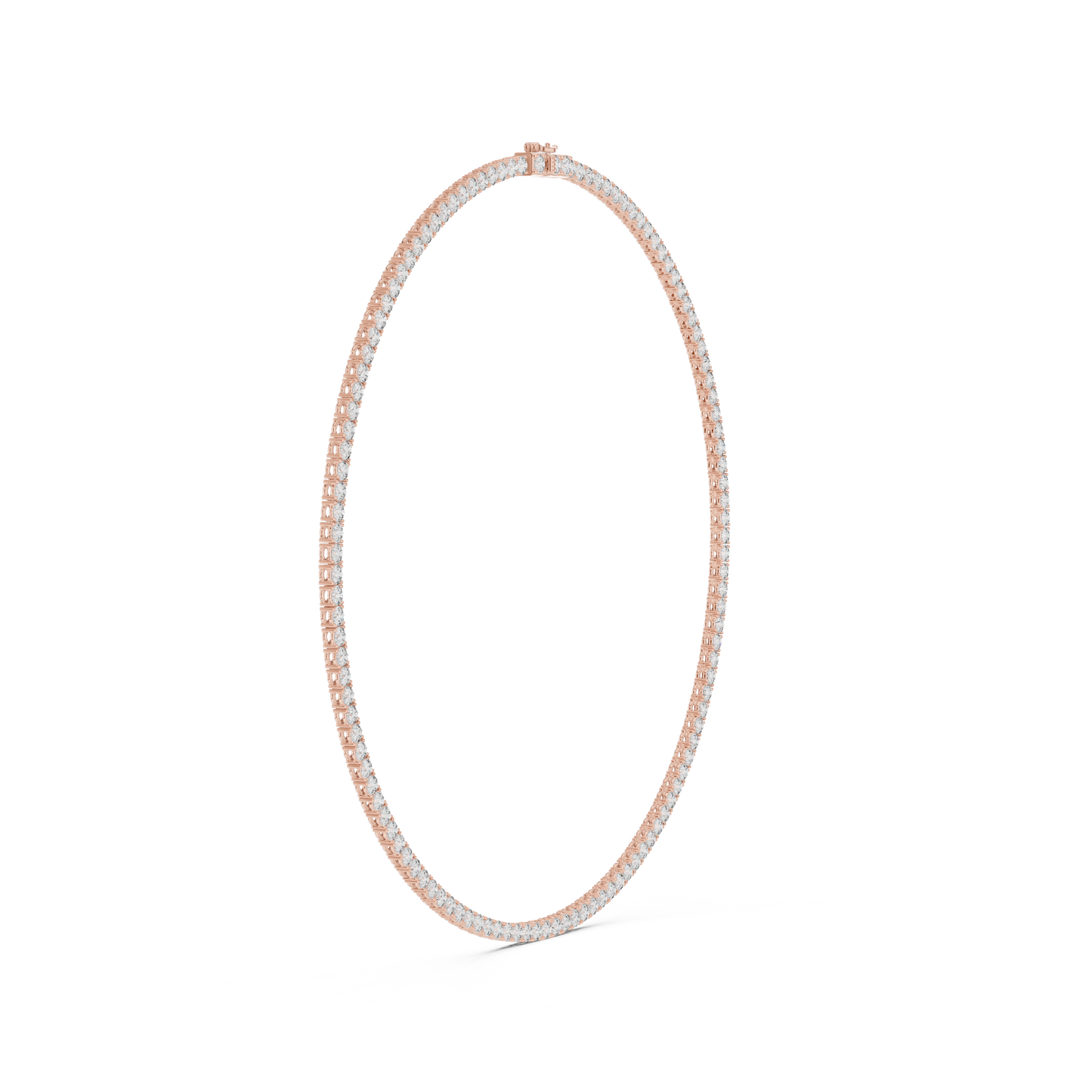 7.21 Ct Natural & Lab Grown Diamond Round Shape 10k Solid Gold Stunning Wadding Wear Diamond Necklace
