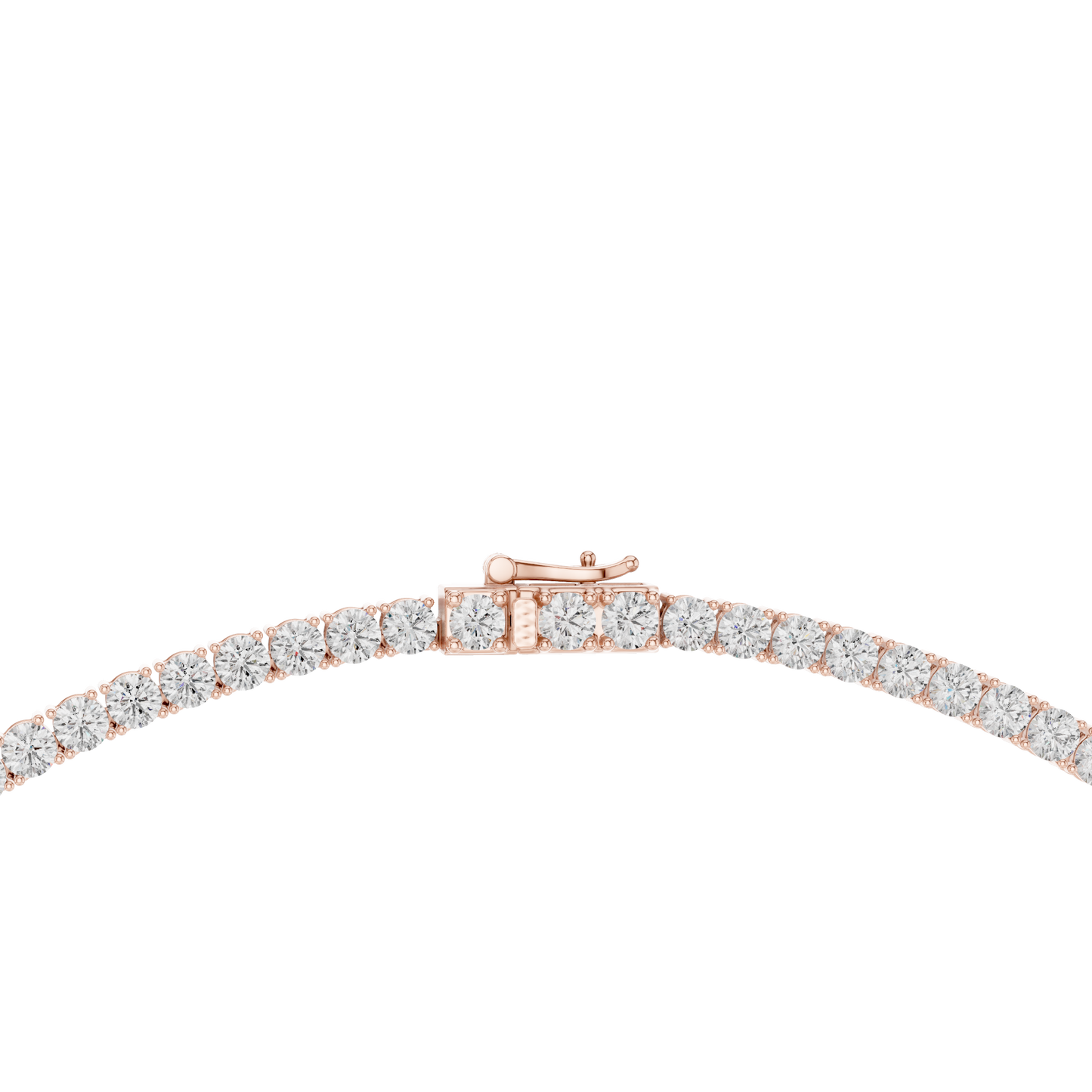 7.21 Ct Natural & Lab Grown Diamond Round Shape 10k Solid Gold Stunning Wadding Wear Diamond Necklace