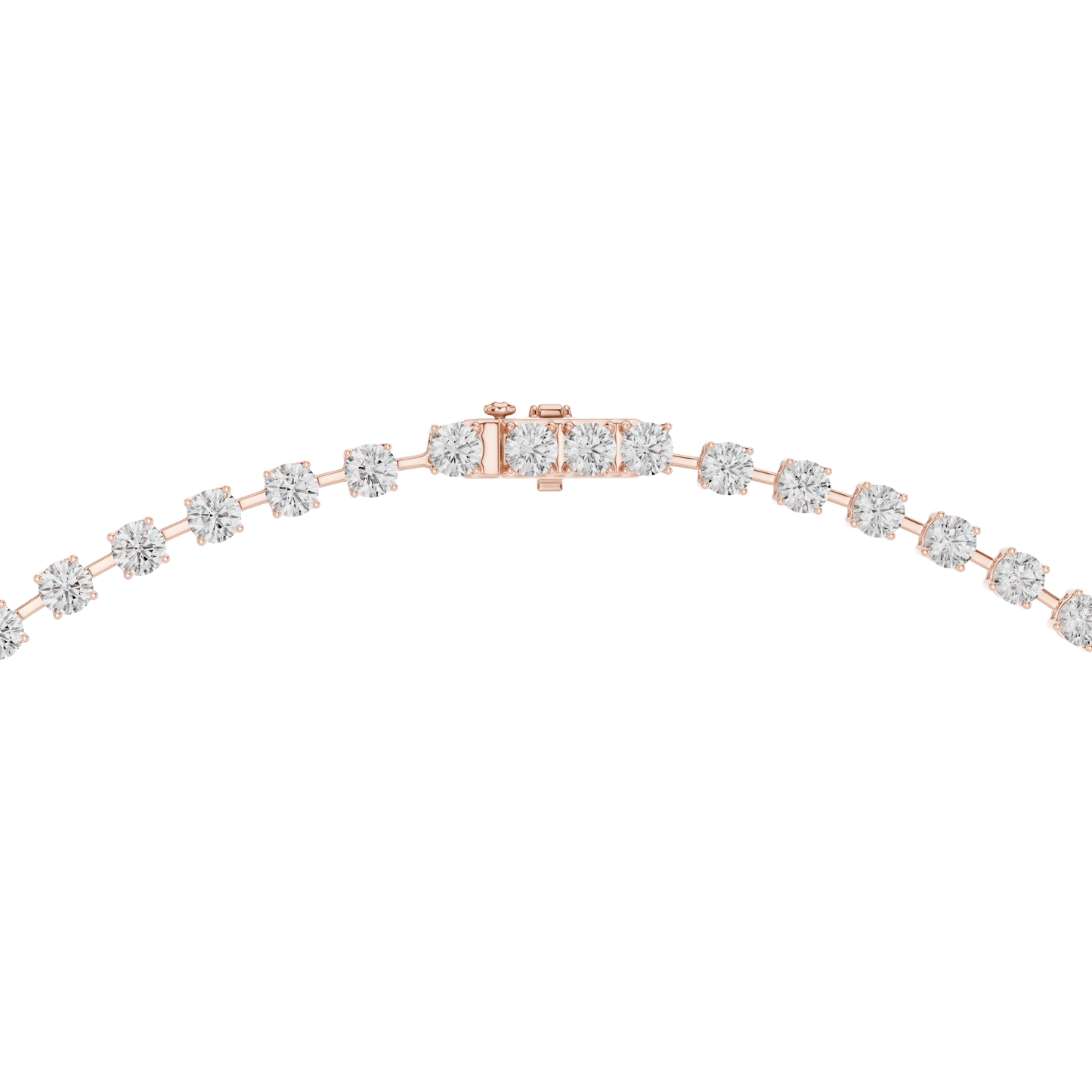 27.00 Ct Round Shape Lab Grown Diamond New Classic Look Party Wear Diamond Necklace For Women