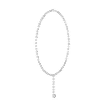 27.00 Ct Round Shape Lab Grown New Classic Look Party Wear Diamond Necklace For Women