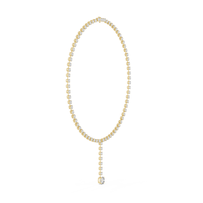 27.00 Ct Round Shape Lab Grown New Classic Look Party Wear Diamond Necklace For Women