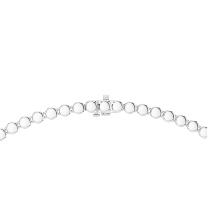 7.26 Ct Round Cut Lab grown & Natural Diamond 14k Solid Rose Gold  Wedding Wear Necklace for Her