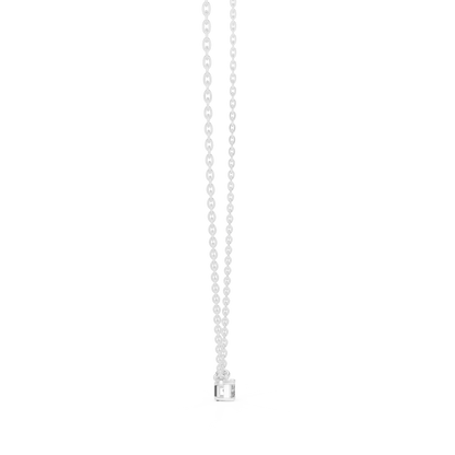 Emerald Shape New Style Vintage 14k Solid Gold Diamond Pendant For Women Daily Wear