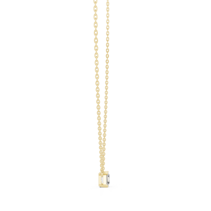 Elegance Emerald Square Shape Lab Grown Unique Shining Diamond Pendant For Occasional Wear