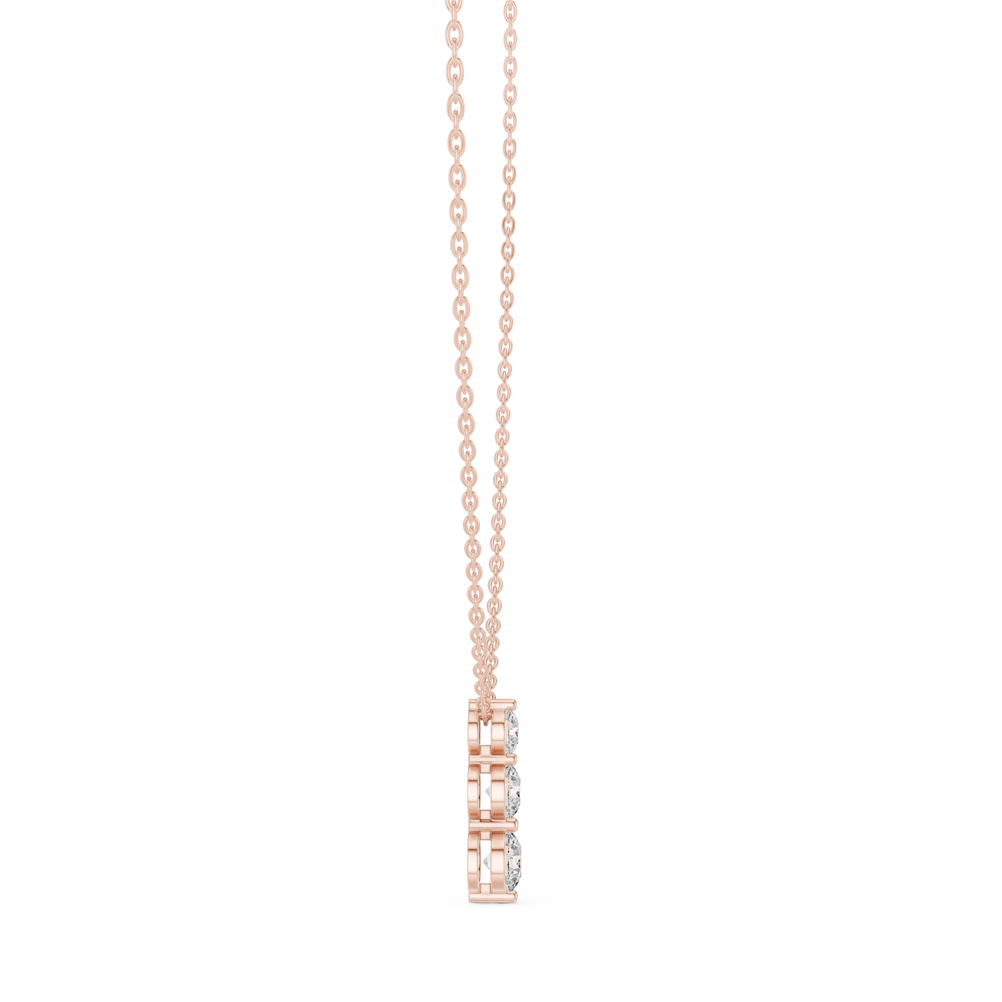 Round Shape 1.07 Ct Lab Grown 10k Solid White Gold Stunning Vintage Style Diamond Pendant For Wedding Wear