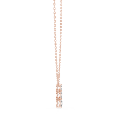 Round Shape 1.07 Ct Lab Grown 10k Solid White Gold Stunning Vintage Style Diamond Pendant For Wedding Wear