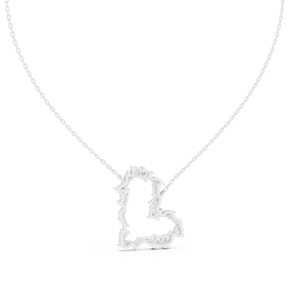 Multiple Diamond Heart Type  2.68 Ct Lab Grown-Natural Classy Every Shining Diamond Pendant For Women