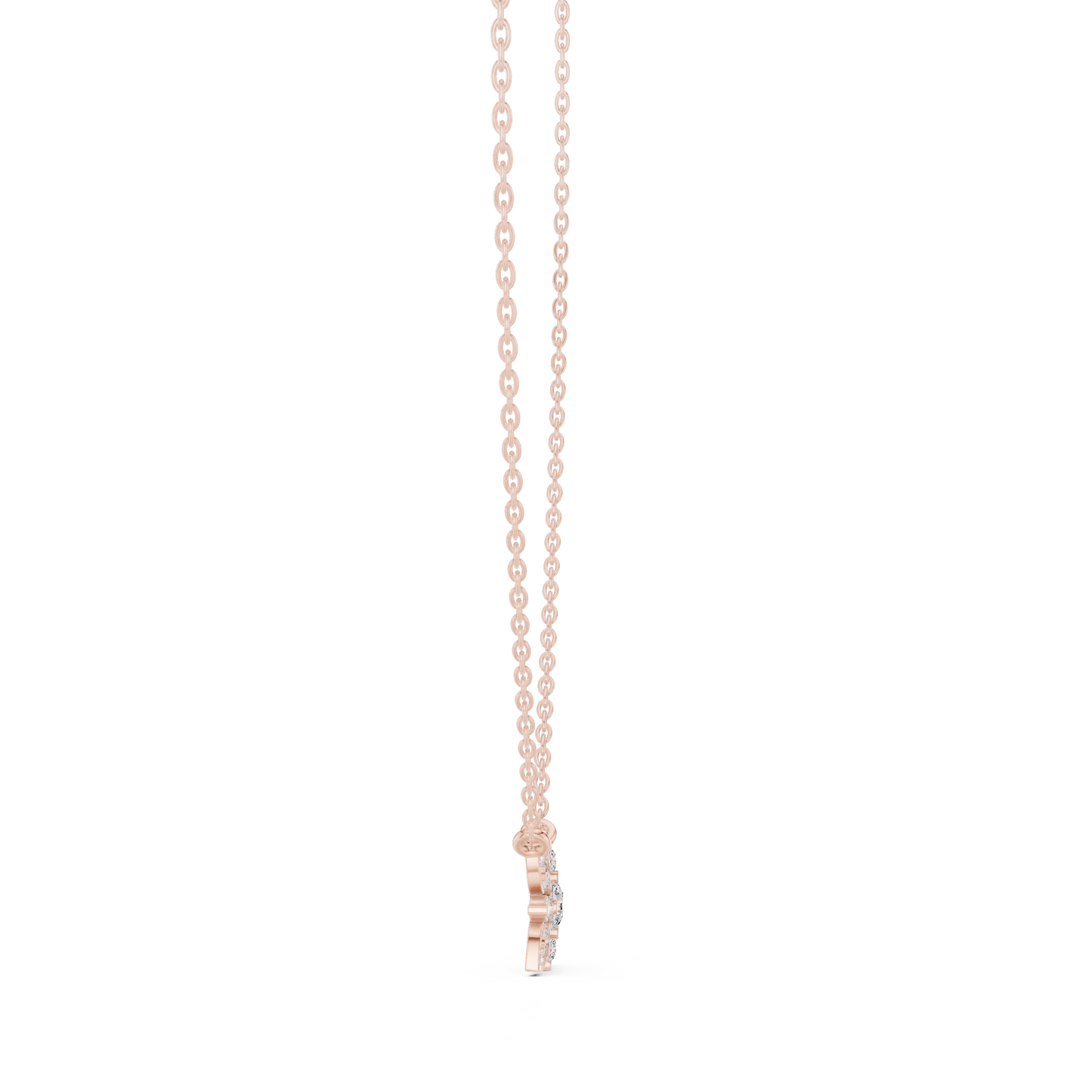 2.05 Cr Round Shape Lab Grown Sparkling Affordable 10k Solid Gold Diamond pendent For Her