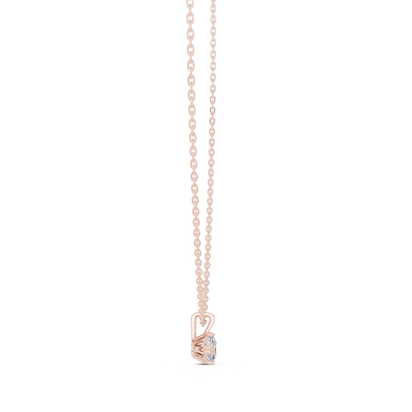 0.50 CT Round Cut labgrown Diamond Solitaire Pendant Elegant Jewelry For Her