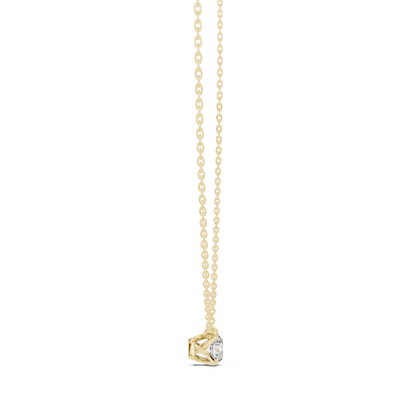 0.85 Carat Colorless sparkling labgrown Round Diamond Solitaire Pendant Necklace Gift For Her