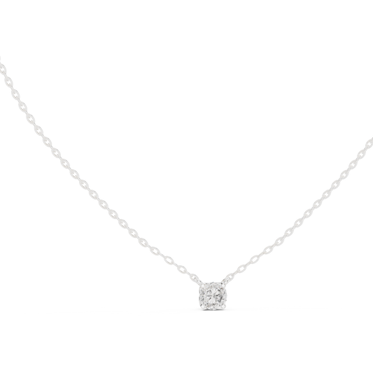 Classic 0.50 CT Round Cut labgrown Diamond Solitaire Pendant Minimalist Jewelry Collection