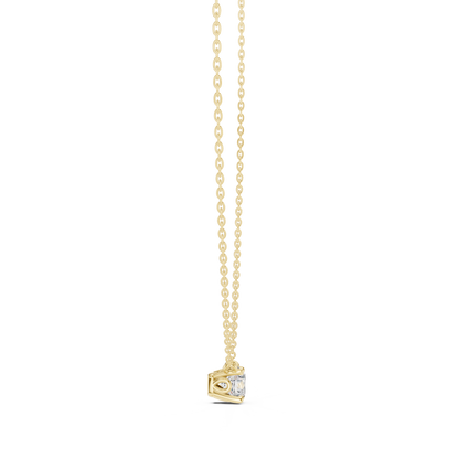 Stunning 10k Solid Yellow Gold Round Shape 0.85 Ct Lab Grown Diamond Pendant For Her