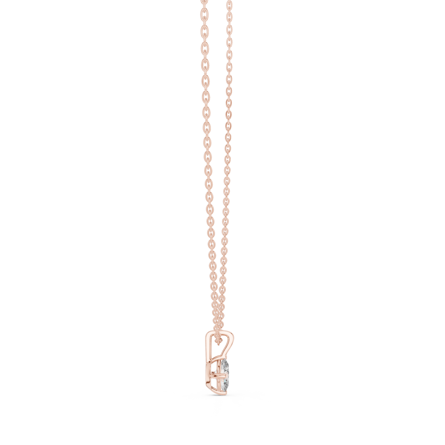 0.50 Oval Cut Stunning Labgrown Diamond Solitaire Pendant For Her In 14K solid Gold