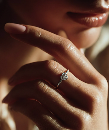 Lab grown Round cut Diamond Proposal Ring