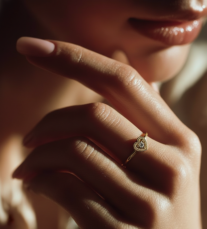 Lab grown Round cut Diamond Proposal Ring