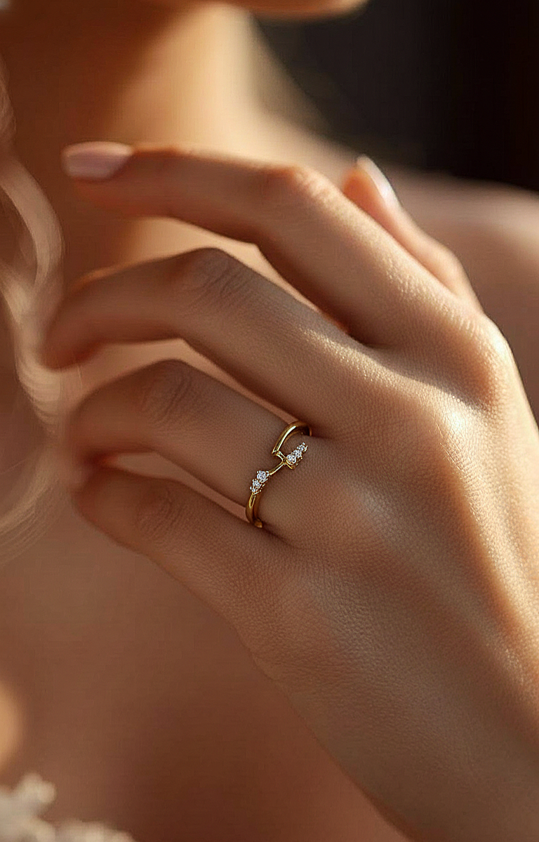 Princess Cut Diamond Mounting split shank Ring