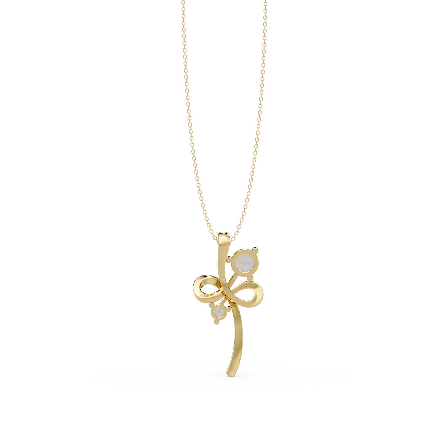 Infinity Style Lab Grown Diamond Accent Pendant - HIGHCARAT DIAMONDS