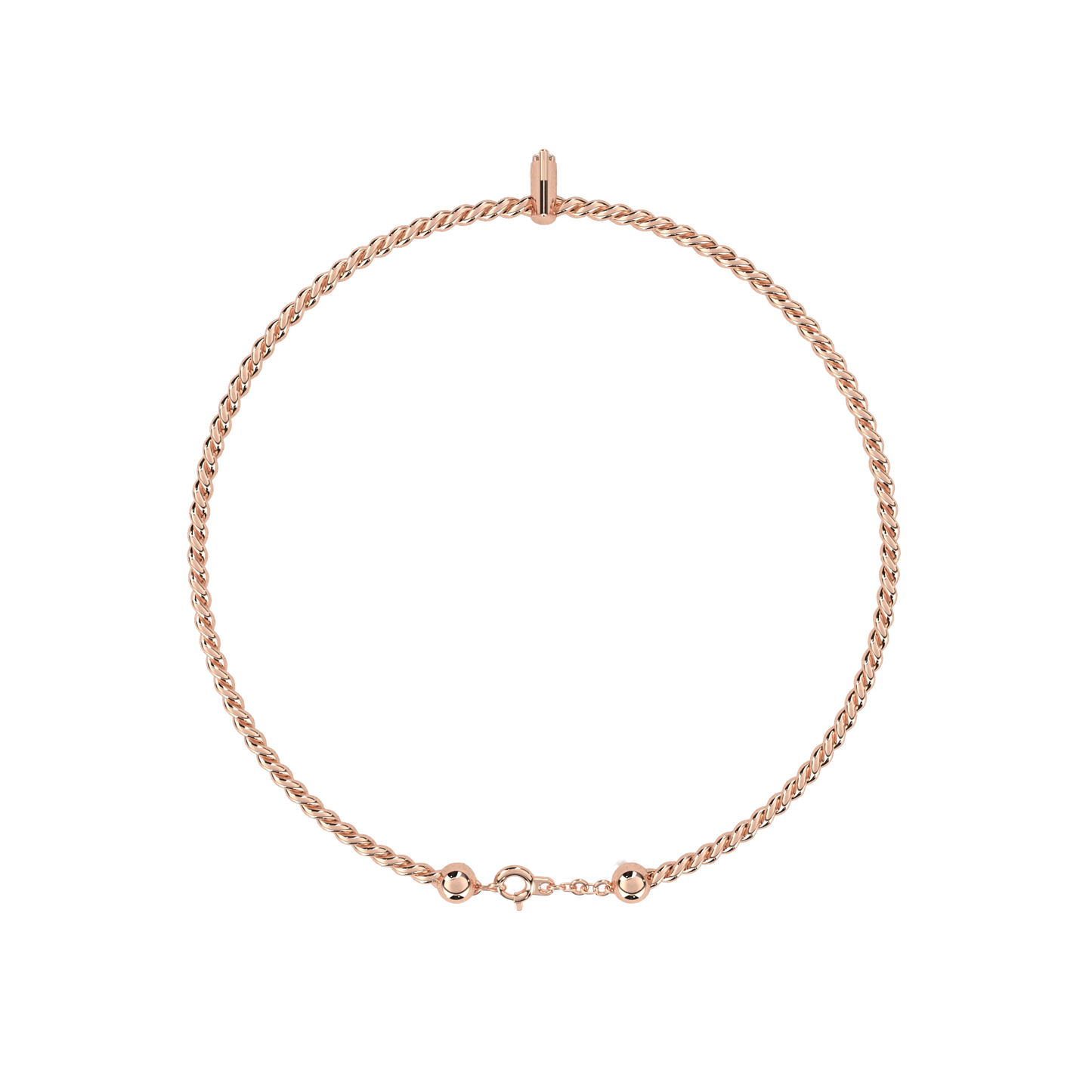 Round Cut White Colorless Diamond Unique Simple Solitaire Stackable Prong Set Every Day Tennis Bracelet For Her