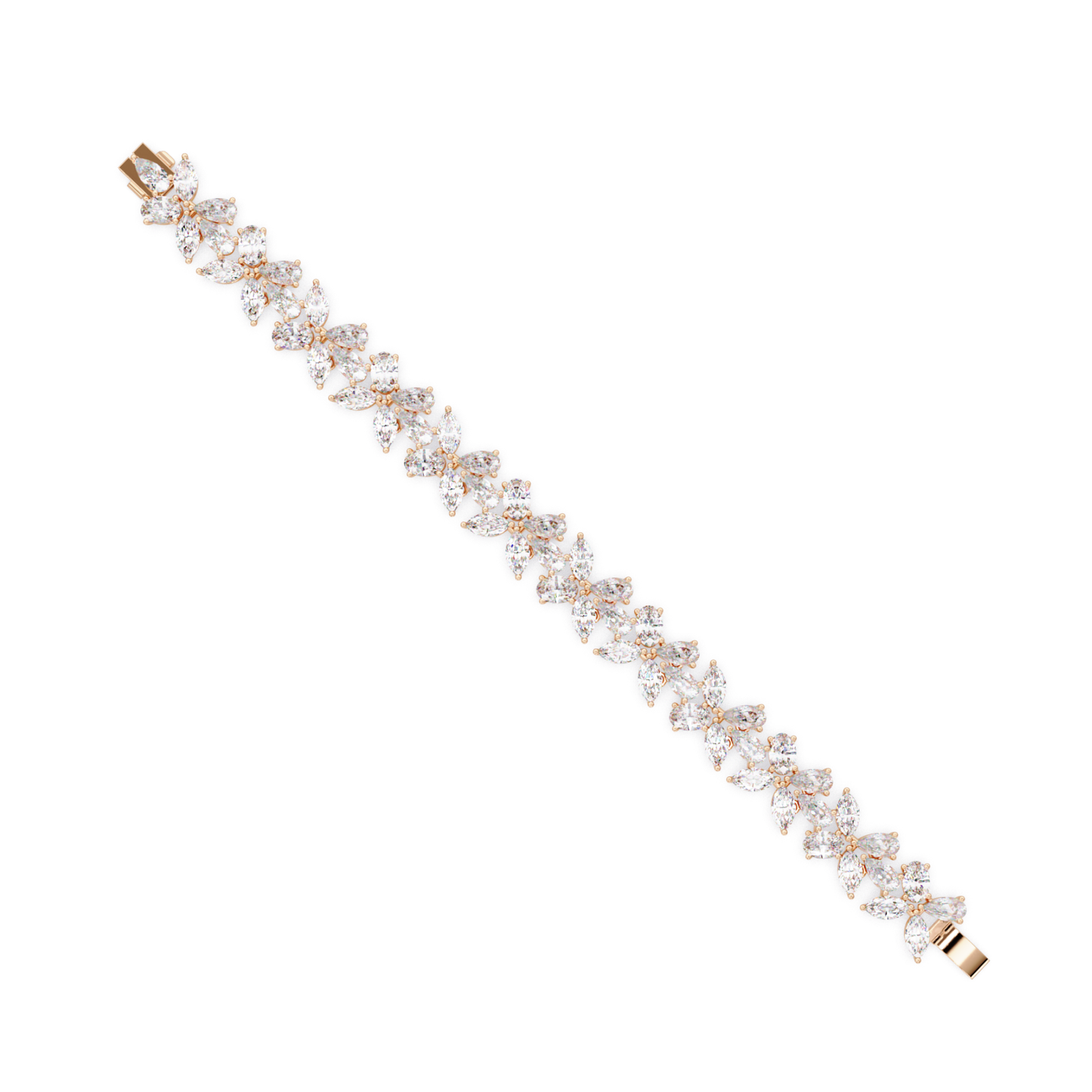 Lab Grown Marquise Diamond Cluster Bracelet - HIGHCARAT DIAMONDS