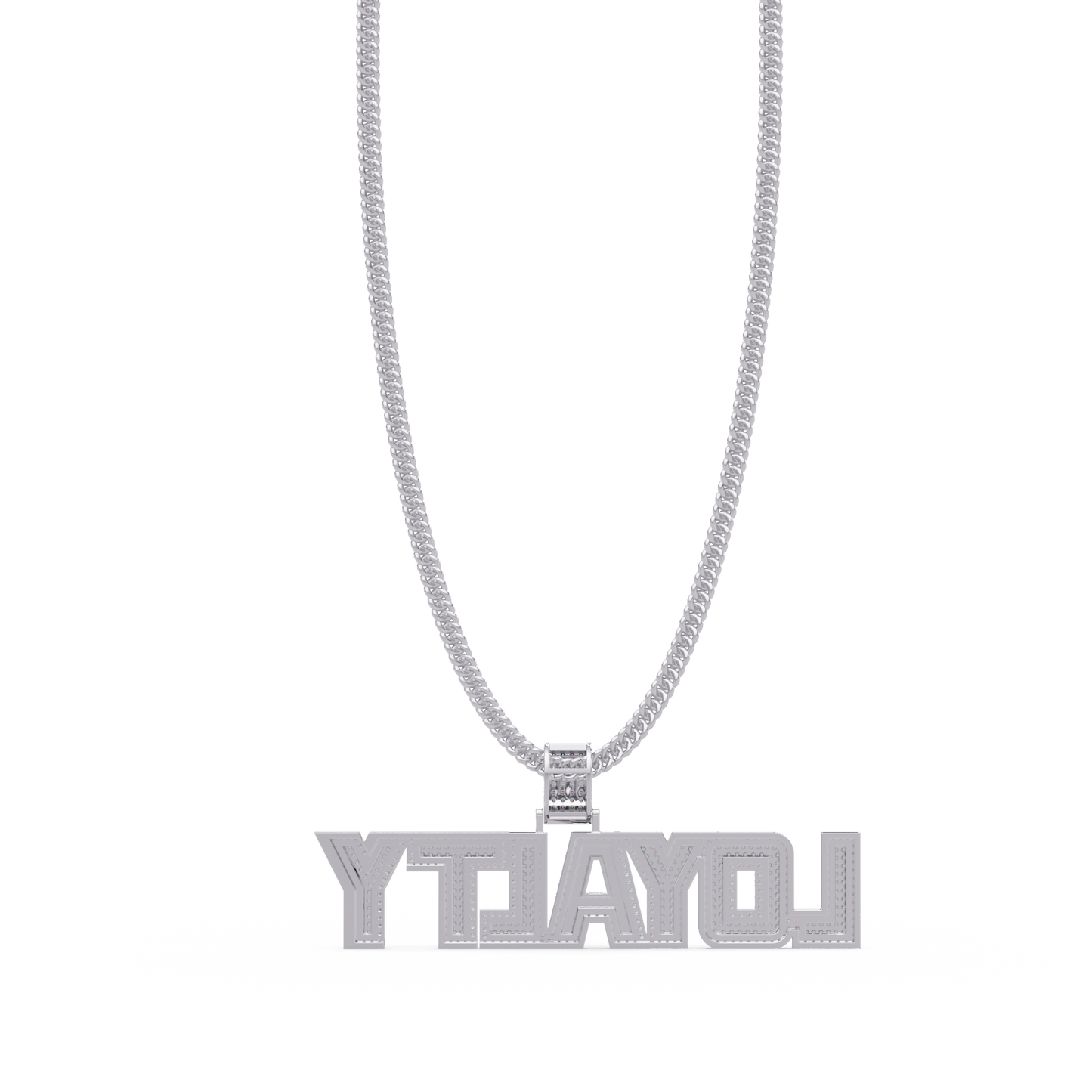Loyalty Lab Grown Diamond Name Pendant Necklace - HIGHCARAT DIAMONDS