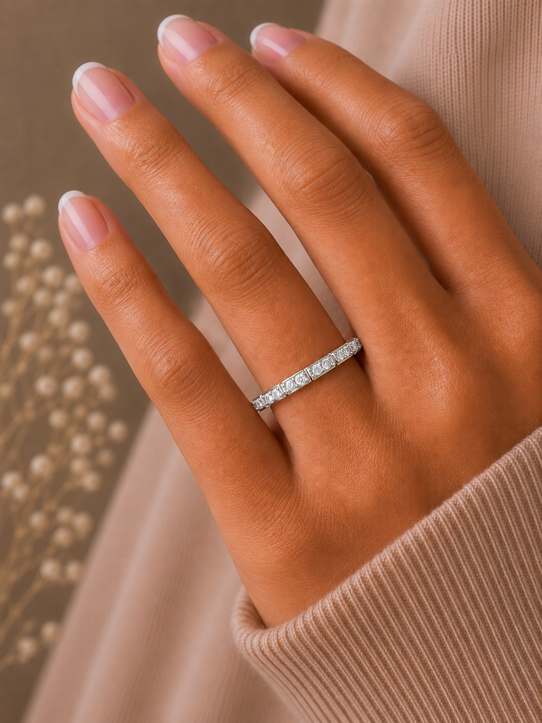 Minimalist Gold Ring Band For Women's Modern & Elegant Daily Wear Design In 14K Solid Gold - HIGHCARAT DIAMONDS