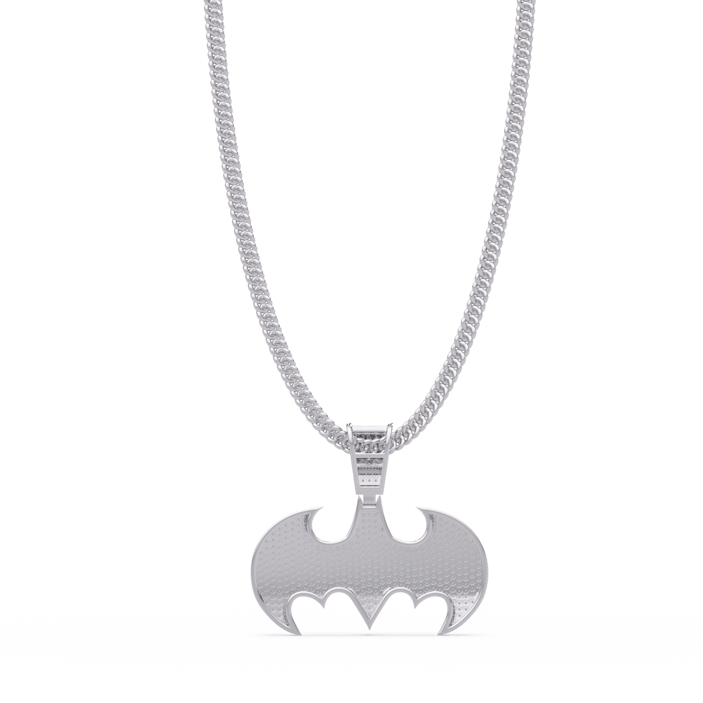Modern Bat Shape Lab Grown Rose Gold Diamond Pendant - HIGHCARAT DIAMONDS