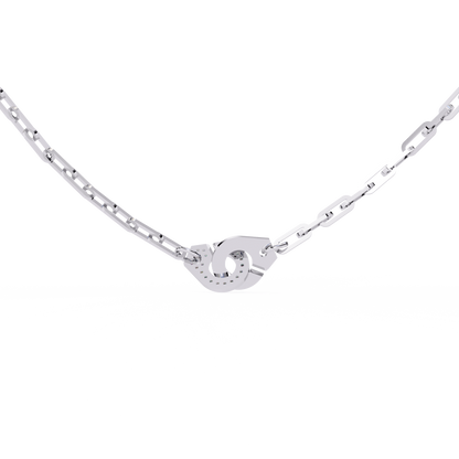 Round Cut Natural & Lab Grown 18k Solid Gold Art Deco Cluster Daily Wear Necklace For Women's