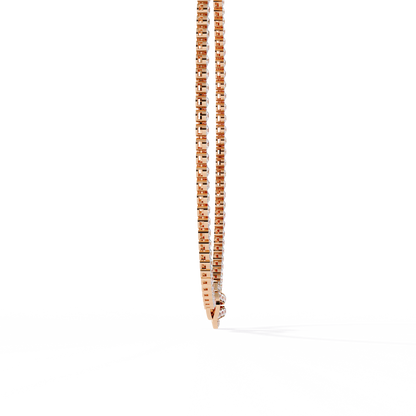 6.42 Ct,10k White Solid Gold Fancy Round Cut Lab Grown& Natural Prong Set  Wedding Diamond  Necklace