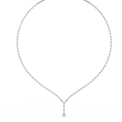 4.52 CT  Round Cut Natural And Lab Grown Top Grade Diamond Delicate Prong Set Bridesmaid Necklace for Gifted By Mother, bride