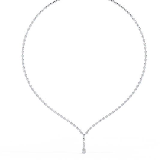 4.52 CT  Round Cut Natural And Lab Grown Top Grade Diamond Delicate Prong Set Bridesmaid Necklace for Gifted By Mother, bride