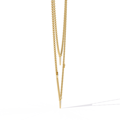 Round Cut 14k Solid White Gold Lab Grow And Natural Diamond Triangle Shape  Halo Necklace stunning look for girl